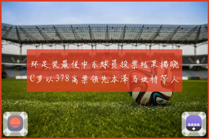 环足奖最佳中东球员投票结果揭晓C罗以378高票领先本泽马坎特等人